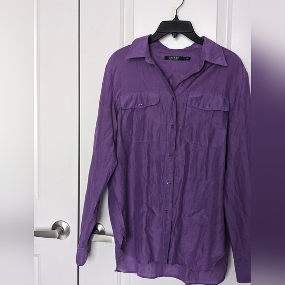 RL Silk Blend Button Shirt - Picture 2 of 6